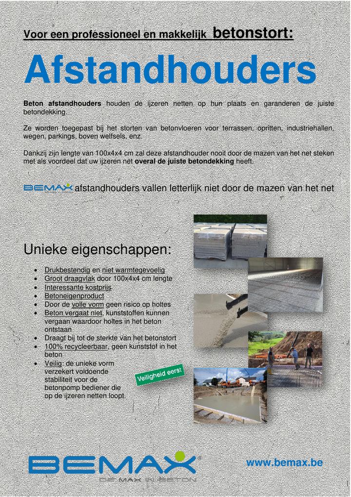 Cover van de folder Afstandhouders