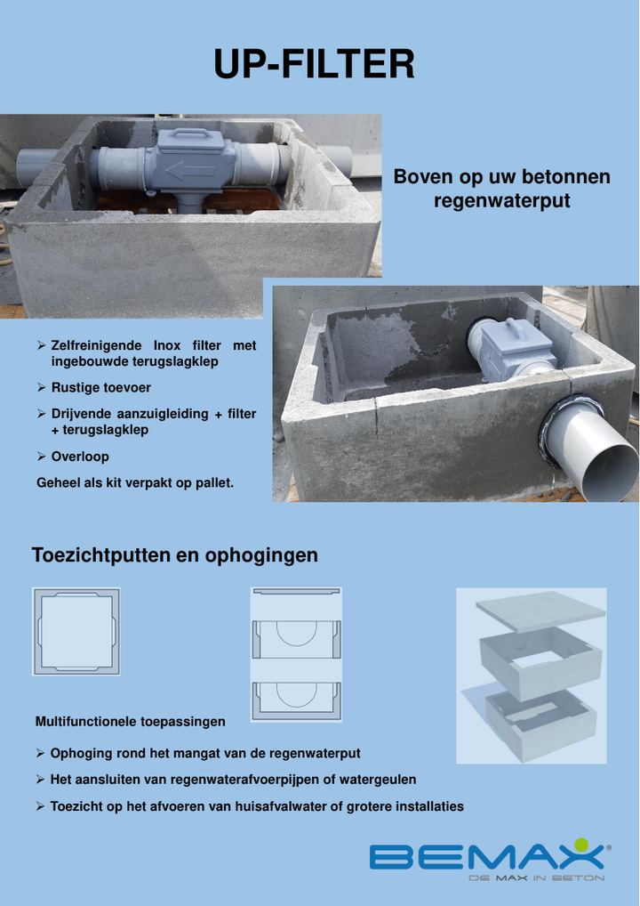 Cover van de folder UP-filter